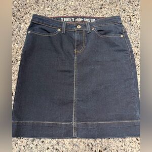 Dickies Women's Dark Blue Pencil Skirt